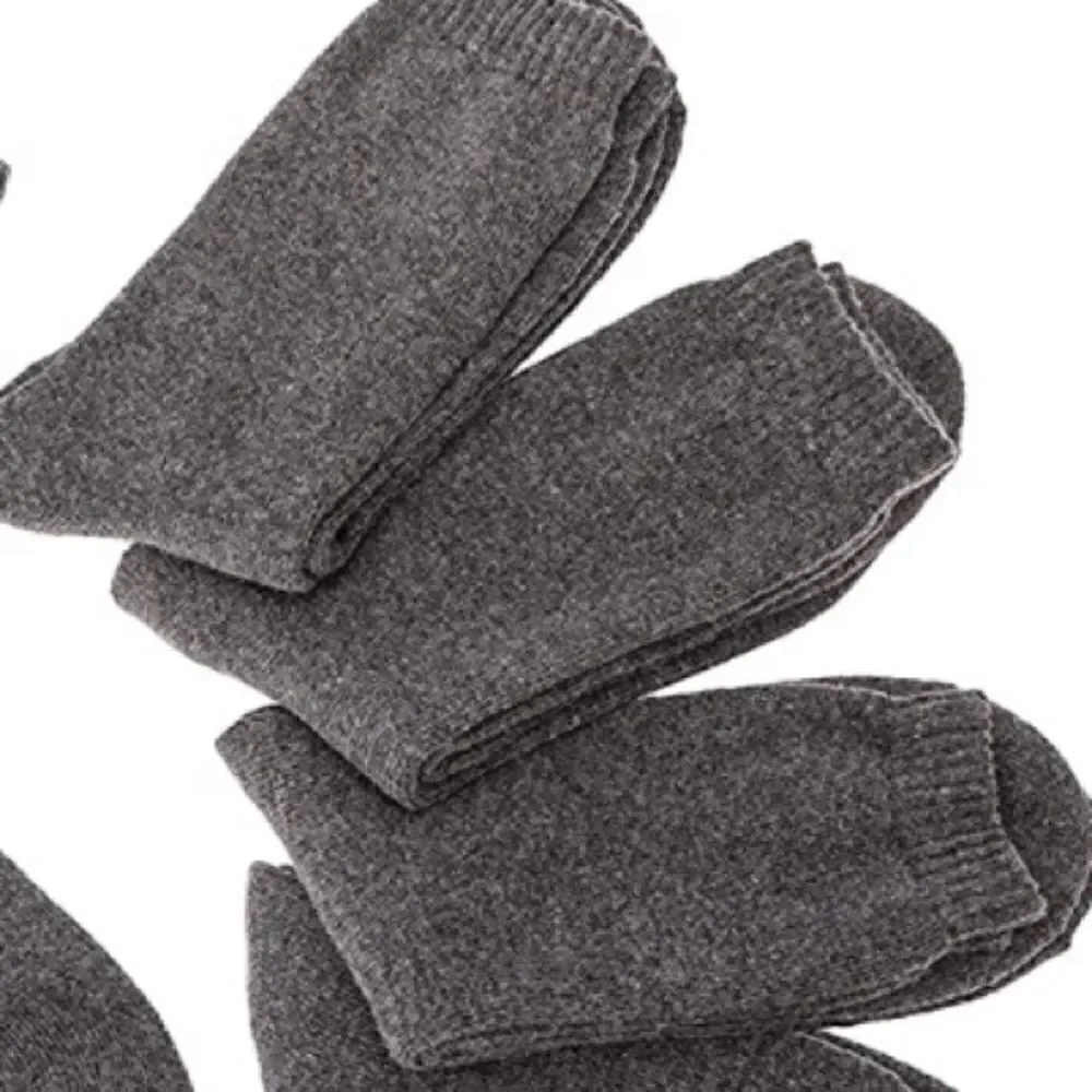 Gray Merino Wool Blend Socks